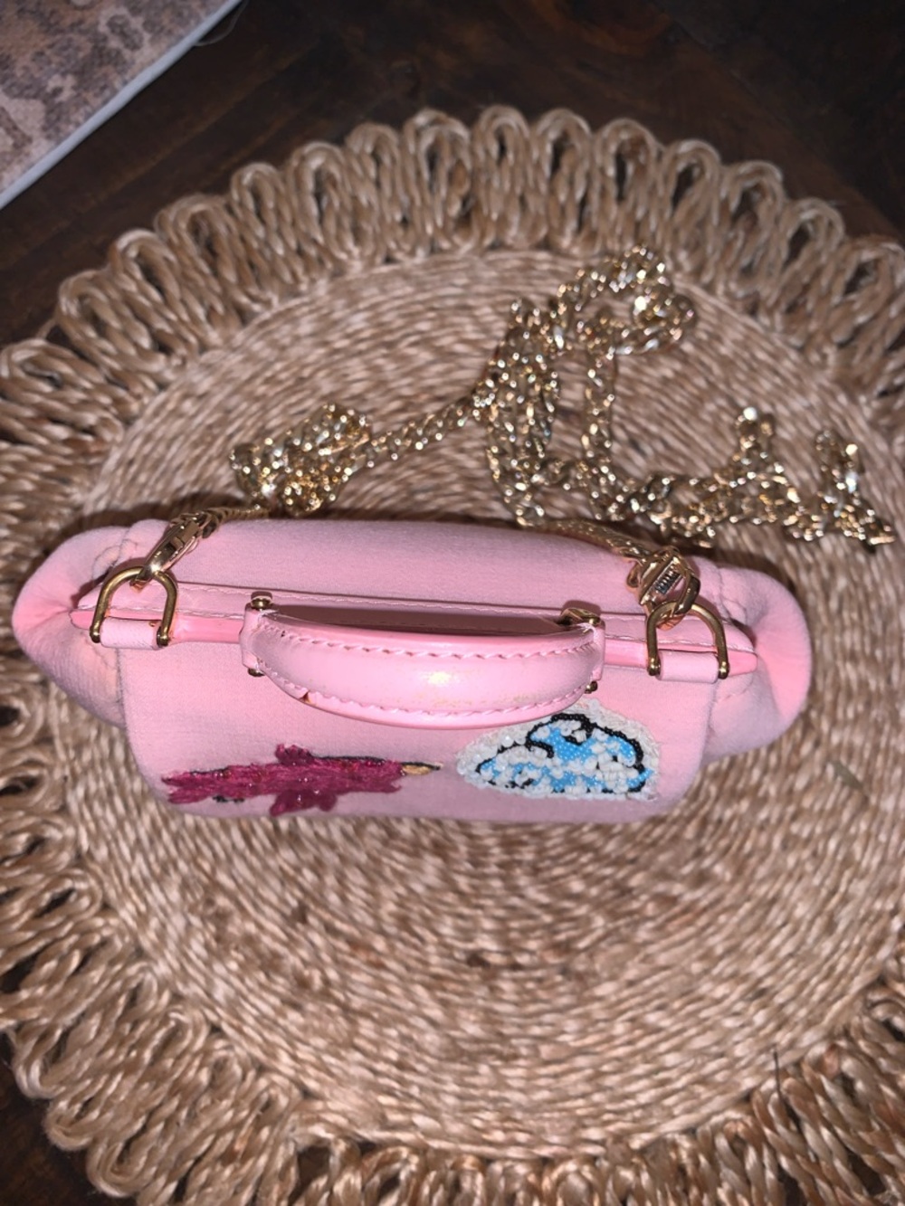 Dolce & Gabbana Pink Mini Sicily Top-Handle Crossbody Bag with chain and strap - Picture 3 of 13